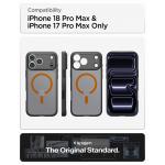 Husa Spigen Ultra Hybrid Matte MagFit cu MagSafe compatibila cu iPhone 18 Pro Max / 17 Pro Max, Frost Black / Orange 24 - lerato.ro