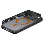 Husa Spigen Ultra Hybrid Matte MagFit cu MagSafe compatibila cu iPhone 18 Pro Max / 17 Pro Max, Frost Black / Orange 9 - lerato.ro