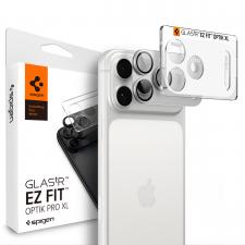 Folii iPhone 18 Pro, Protectie camera foto Spigen Glass tR EZ Fit Optik Pro XL compatibila cu iPhone 18 Pro, Silver, lerato.ro