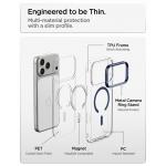 Husa Spigen Ultra Hybrid Optik S cu MagSafe compatibila cu iPhone 18 Pro / 17 Pro, Transparent / Albastru 9 - lerato.ro