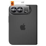 Set 2 protectii camera foto Spigen Glass tR EZ Fit compatibile cu iPhone Duo, Negru 3 - lerato.ro