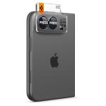Set 2 protectii camera foto Spigen Glass tR EZ Fit compatibile cu iPhone Duo, Negru 7 - lerato.ro