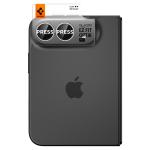 Set 2 protectii camera foto Spigen Glass tR EZ Fit compatibile cu iPhone Duo, Alb 3 - lerato.ro
