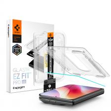 Folie sticla securizata Spigen Glass tR EZ Fit Pro HD compatibila cu iPhone Duo, Transparent