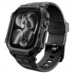Curea cu carcasa de protectie Spigen Rugged Armor Pro compatibila cu Apple Watch 12 (46mm), Negru 2 - lerato.ro