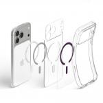 Husa Spigen Ultra Hybrid cu MagSafe compatibila cu iPhone 18 Pro Max / 17 Pro Max, Transparent / Burgundy 7 - lerato.ro