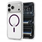 Husa Spigen Ultra Hybrid cu MagSafe compatibila cu iPhone 18 Pro / 17 Pro, Transparent / Burgundy 3 - lerato.ro