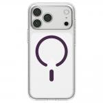 Husa Spigen Ultra Hybrid cu MagSafe compatibila cu iPhone 18 Pro / 17 Pro, Transparent / Burgundy 2 - lerato.ro