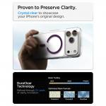 Husa Spigen Ultra Hybrid cu MagSafe compatibila cu iPhone 18 Pro / 17 Pro, Transparent / Burgundy 10 - lerato.ro