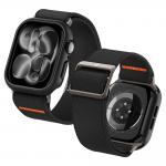 Set 2 in 1 Spigen Lite Fit Ultra, Carcasa + Curea compatibile cu Apple Watch 10 / 11 / 12 (46mm), Negru 4 - lerato.ro