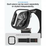 Set 2 in 1 Spigen Lite Fit Ultra, Carcasa + Curea compatibile cu Apple Watch 10 / 11 / 12 (46mm), Negru 8 - lerato.ro