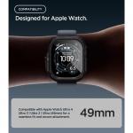 Set 2 in 1 Spigen Lock Fit, Carcasa + Folie sticla securizata compatibile cu Apple Watch Ultra 1 / 2 / 3 / 4 (49mm), Negru 6 - lerato.ro