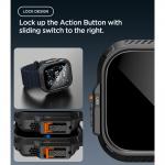 Set 2 in 1 Spigen Lock Fit, Carcasa + Folie sticla securizata compatibile cu Apple Watch Ultra 1 / 2 / 3 / 4 (49mm), Negru 8 - lerato.ro