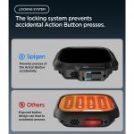 Set 2 in 1 Spigen Lock Fit, Carcasa + Folie sticla securizata compatibile cu Apple Watch Ultra 1 / 2 / 3 / 4 (49mm), Negru 9 - lerato.ro