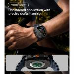 Set 2 in 1 Spigen Lock Fit, Carcasa + Folie sticla securizata compatibile cu Apple Watch Ultra 1 / 2 / 3 / 4 (49mm), Negru 10 - lerato.ro