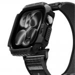 Set 2 in 1 Spigen, Carcasa Rugged Armor + Curea Athlex Air compatibile cu Apple Watch 10 / 11 / 12  (46mm), Negru 6 - lerato.ro
