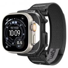 Set 2 in 1 Spigen, Carcasa Rugged Armor + Curea Athlex Air compatibile cu Apple Watch Ultra 1 / 2 / 3 / 4 (49mm), Negru