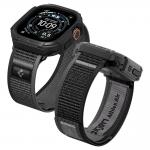 Set 2 in 1 Spigen, Carcasa Rugged Armor + Curea Athlex Air compatibile cu Apple Watch Ultra 1 / 2 / 3 / 4 (49mm), Negru 4 - lerato.ro
