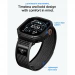 Set 2 in 1 Spigen, Carcasa Rugged Armor + Curea Athlex Air compatibile cu Apple Watch Ultra 1 / 2 / 3 / 4 (49mm), Negru 7 - lerato.ro