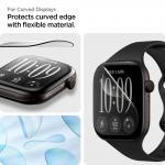 Folie protectie Spigen Elite Shield EZ Fit compatibila cu Apple Watch 12 (42 mm), Transparent 10 - lerato.ro