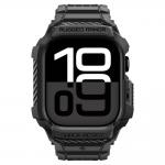 Set curea si carcasa Spigen Rugged Armor Pro compatibil cu Apple Watch 11, 42mm, Negru 3 - lerato.ro