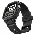 Set curea si carcasa Spigen Rugged Armor Pro compatibil cu Apple Watch 11, 42mm, Negru 8 - lerato.ro