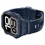 Set curea si carcasa Spigen Rugged Armor Pro compatibil cu Apple Watch 11, 42mm, Navy Blue 19 - lerato.ro