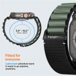 Curea Spigen WBF1 compatibila cu Apple Watch 44/45/46/49mm, Negru / Verde 3 - lerato.ro