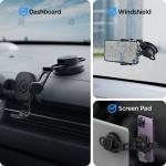 Suport auto universal Spigen OneTap UTS35, Dashboard Mount, Rotire 360 grade, Negru 5 - lerato.ro