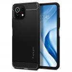 Carcasa Spigen Rugged Armor compatibila cu Xiaomi Mi 11 Lite/Mi 11 Lite 5G/Mi 11 Lite NE 5G Matte Black 2 - lerato.ro