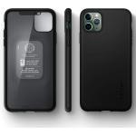 Carcasa Spigen Thin Fit 360 iPhone 11 Pro Black cu folie de protectie