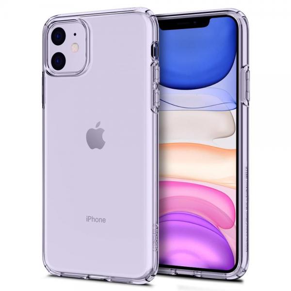 Carcasa Spigen Liquid Crystal compatibila cu iPhone 11 Crystal Clear 1 - lerato.ro