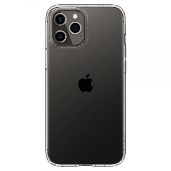 Carcasa Spigen Liquid Crystal compatibila cu iPhone 12/12 Pro Crystal Clear