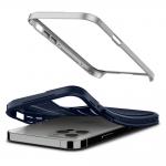 Carcasa Spigen Neo Hybrid iPhone 12/12 Pro Satin Silver