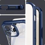 Carcasa Spigen Optik Crystal compatibila cu iPhone 12 Chrome Blue