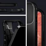 Carcasa Spigen Rugged Armor iPhone 12/12 Pro Matte Black