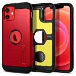 Carcasa Spigen Tough Armor compatibila cu iPhone 12/12 Pro Red 11 - lerato.ro