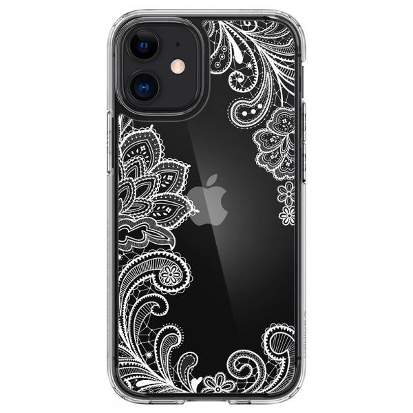Carcasa Spigen Cecile iPhone 12 Mini White Mandala 1 - lerato.ro