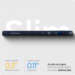 Carcasa Spigen Liquid Air compatibila cu iPhone 12 Mini Navy Blue 13 - lerato.ro