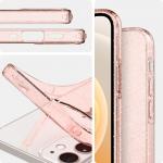 Carcasa Spigen Liquid Crystal compatibila cu iPhone 12 Mini Glitter Rose