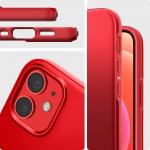 Husa slim Spigen Thin Fit iPhone 12 Mini Red 13 - lerato.ro