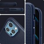 Carcasa Spigen Liquid Air compatibila cu iPhone 12 Pro Max Navy Blue 14 - lerato.ro