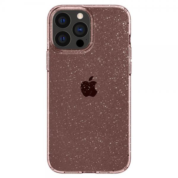 Carcasa Spigen Liquid Crystal compatibila cu iPhone 13 Pro Max Glitter Rose 1 - lerato.ro