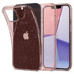 Carcasa Spigen Liquid Crystal compatibila cu iPhone 13 Glitter Rose