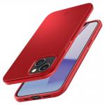 Husa slim Spigen Thin Fit compatibila cu iPhone 13 Red 3 - lerato.ro