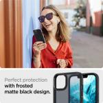 Carcasa Spigen Ultra Hybrid compatibila cu iPhone 13 Matte Frost Black 6 - lerato.ro