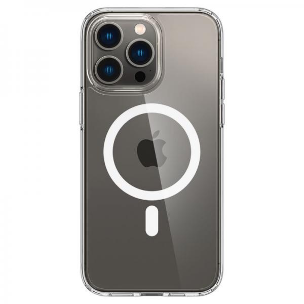 Carcasa Spigen Crystal Hybrid MagSafe compatibila cu iPhone 14 Pro Max White 1 - lerato.ro