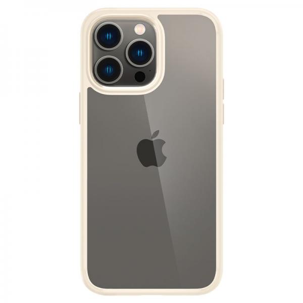 Carcasa Spigen Crystal Hybrid compatibila cu iPhone 14 Pro Max Beige