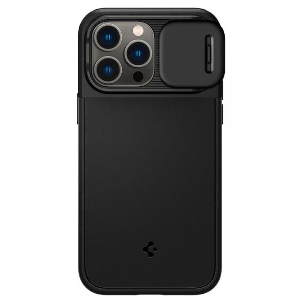 Carcasa Spigen Optik Armor MagSafe compatibila cu iPhone 14 Pro Max Black
