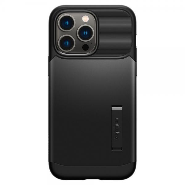 Carcasa Spigen Slim Armor compatibila cu iPhone 14 Pro Max Black 1 - lerato.ro